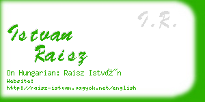 istvan raisz business card